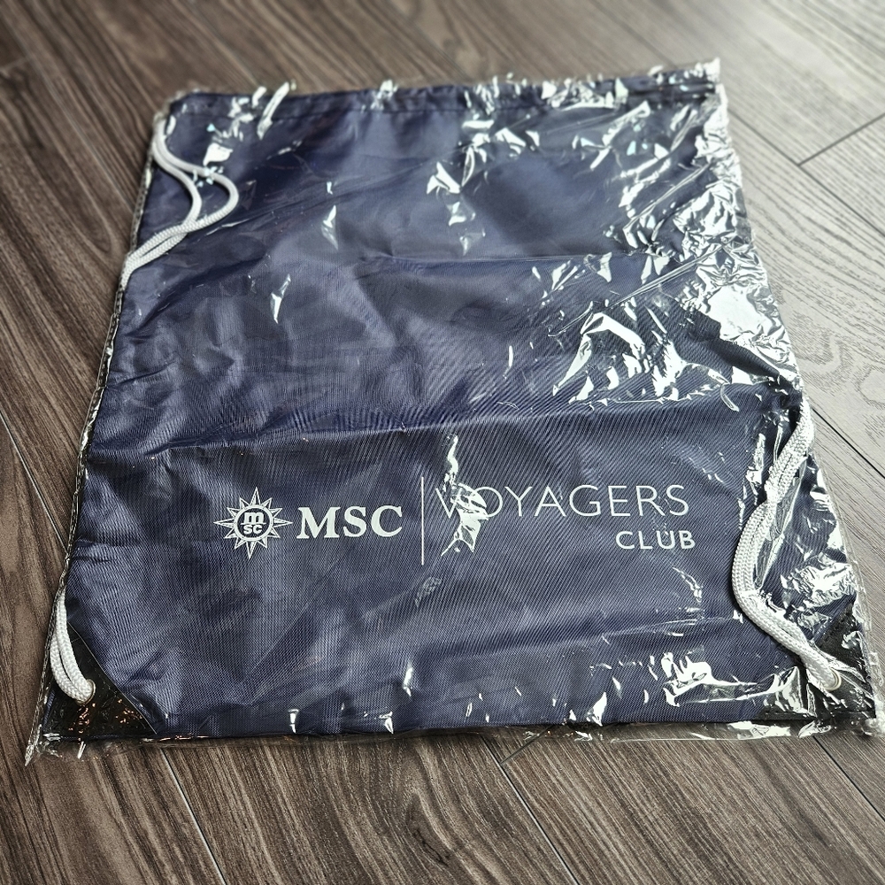 MSC Cruises New Voyagers Club Drawstring Backpack